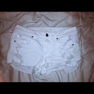 white AE shorts